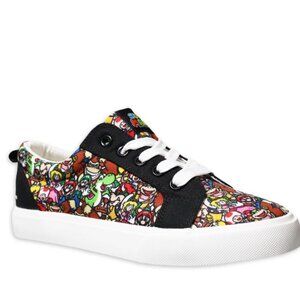 NEW Nintendo Super Mario Bros Boys Lace Up Low Top Shoes - Shoe Size 5.0